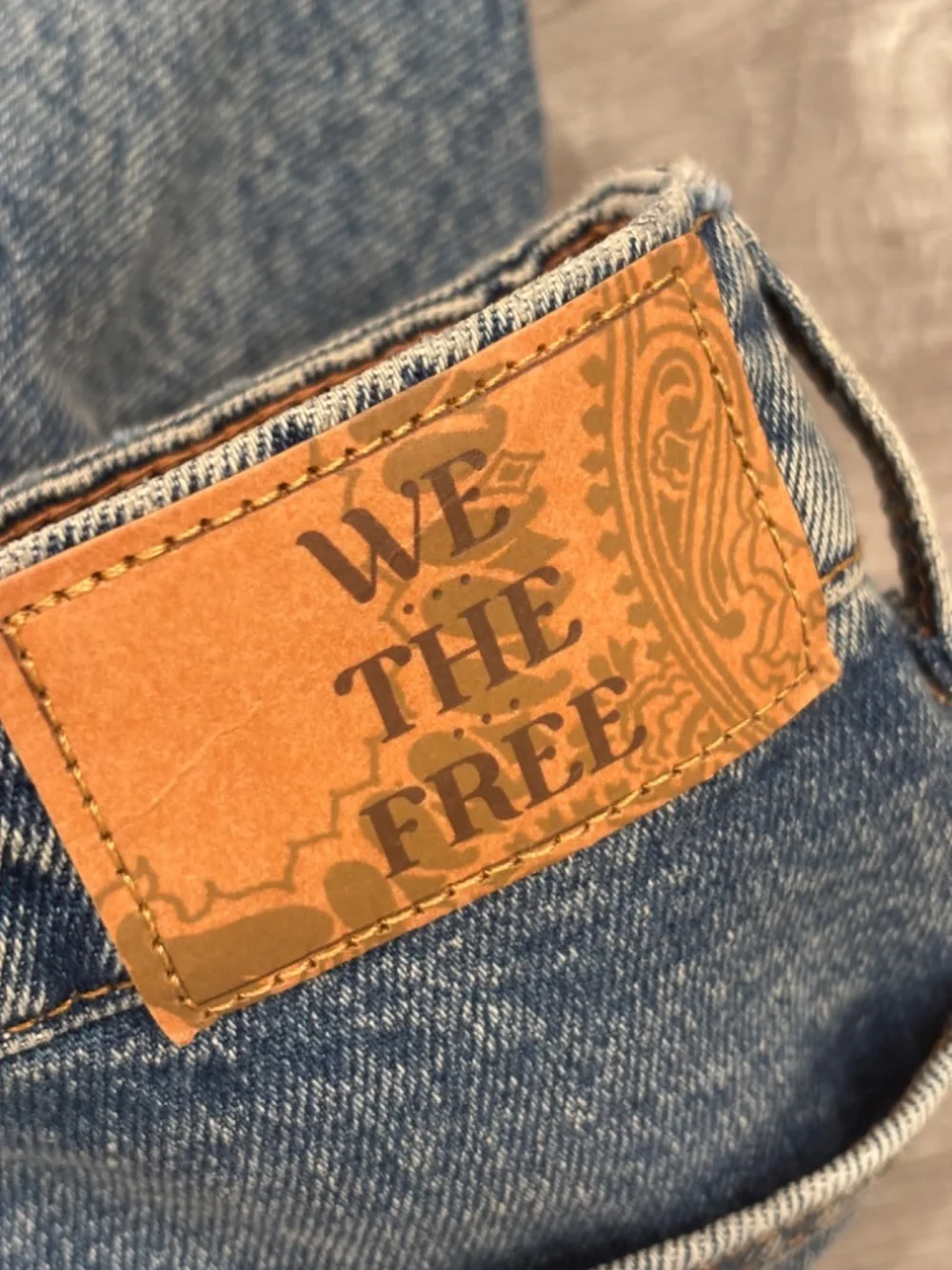 We The Free People Jeans Deep Trance Mid Rise Dropped Boyfriend NWT 25